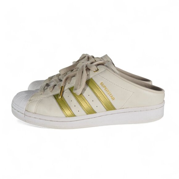 Adidas Superstar Mule 'Bliss Gold Metallic' Women's 8.5 Classic FZ2267 - Picture 2 of 11